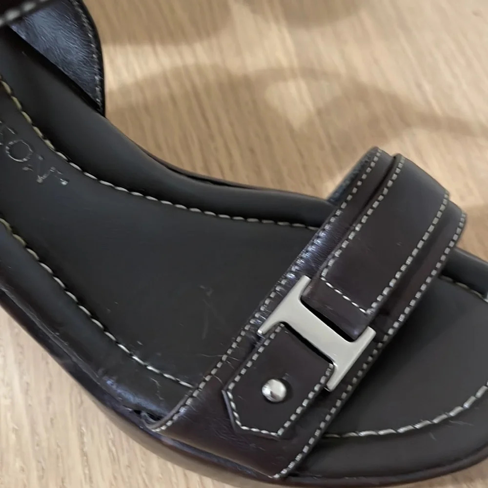 Hillard & Hanson platform wedge sandals size 6.5 - Picture 8 of 16